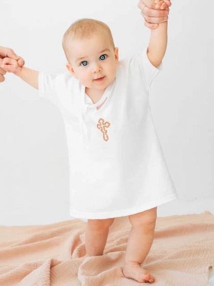 Рубашка-кофточка для крещения