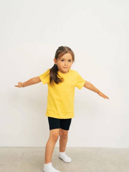 Футболка детская универсальная (кулир Г/К) МД163/Желтый